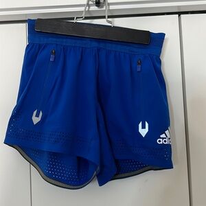 Adidas Jazz Blue Workout Shorts with mesh / athletic shorts